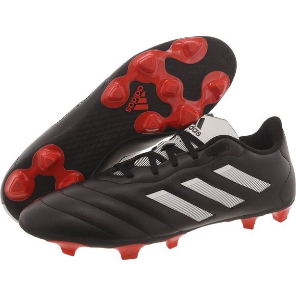 Adidas Mens Goletto VIII FG Black Faux Leather Football Cleats Shoes Used - Picture 4 of 5